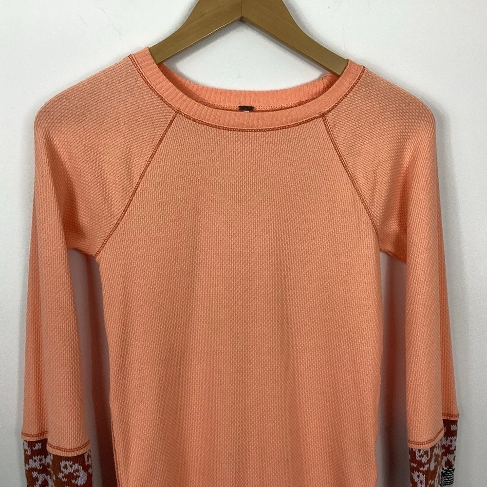 Free People In The Mix Cuff Thermal Top Size Medium